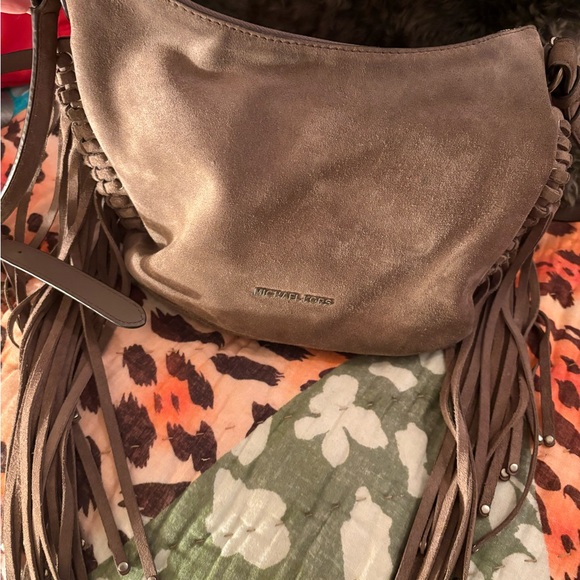 ✨HP✨ Michael Kors Billy Suede Crossbody - Picture 2 of 6